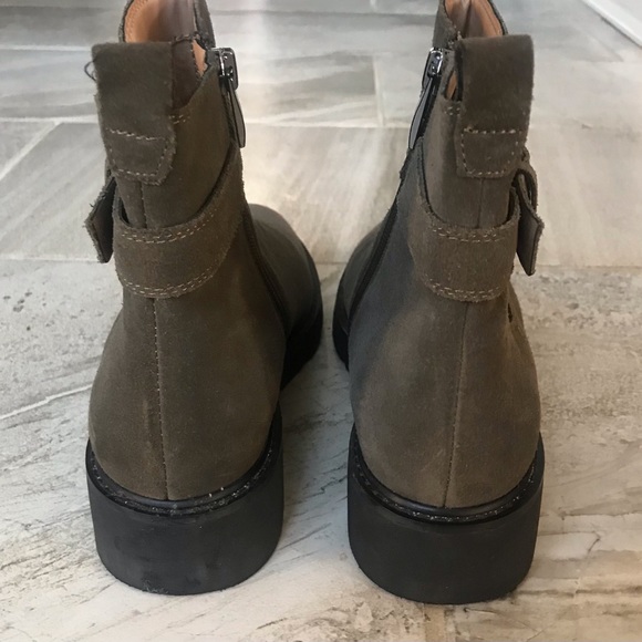 Franco Sarto Meridian Water-Resistant Suede Ankle Boots, Size 8M Women. - Picture 8 of 12